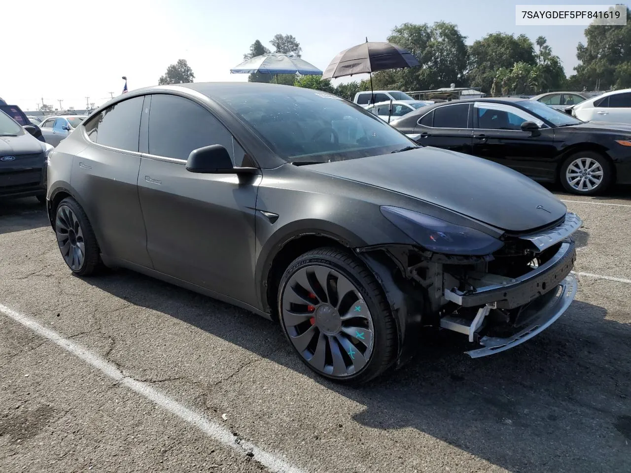 7SAYGDEF5PF841619 2023 Tesla Model Y