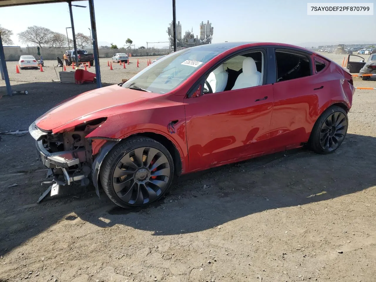 7SAYGDEF2PF870799 2023 Tesla Model Y