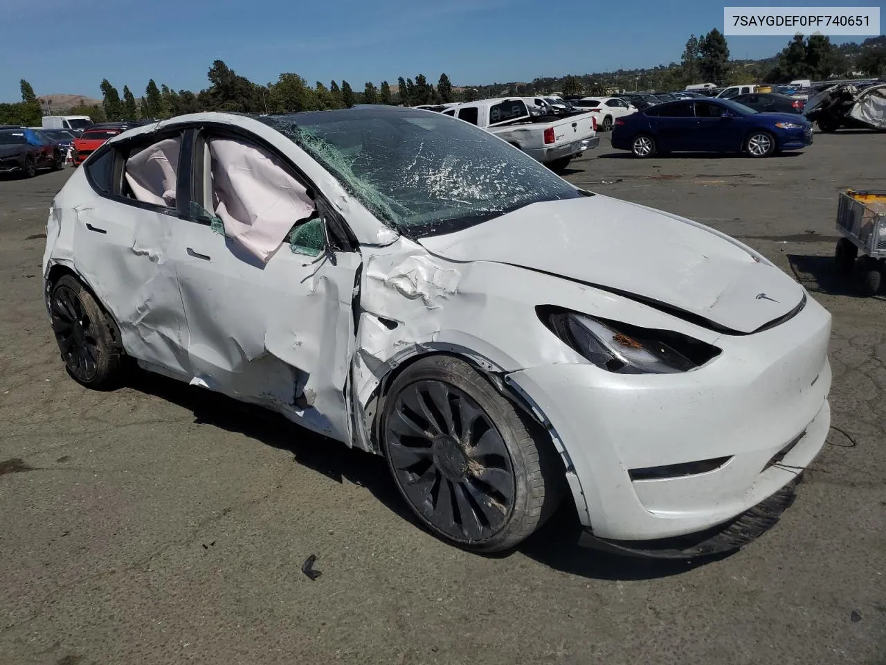 2023 Tesla Model Y VIN: 7SAYGDEF0PF740651 Lot: 56433944