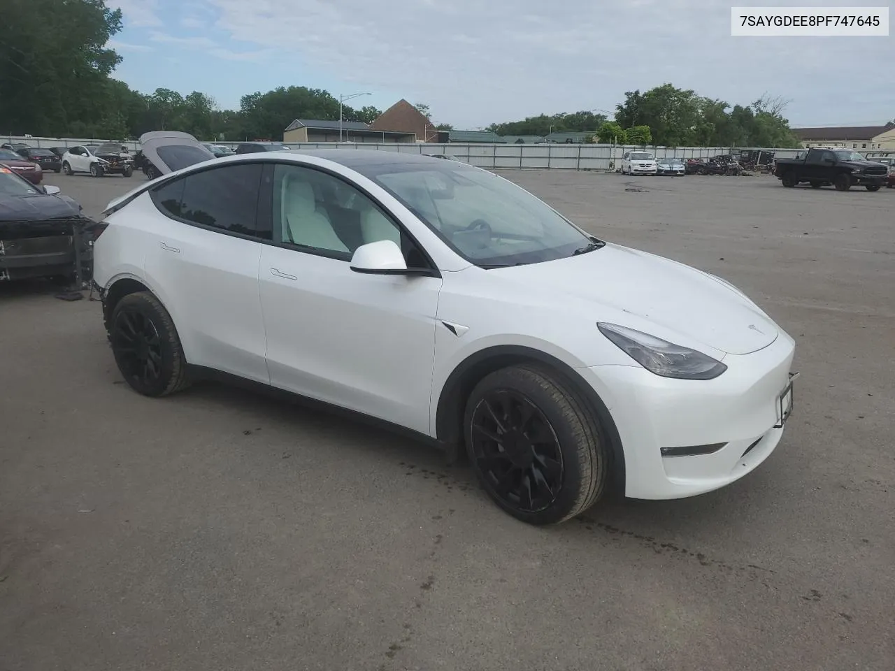 2023 Tesla Model Y VIN: 7SAYGDEE8PF747645 Lot: 57223044