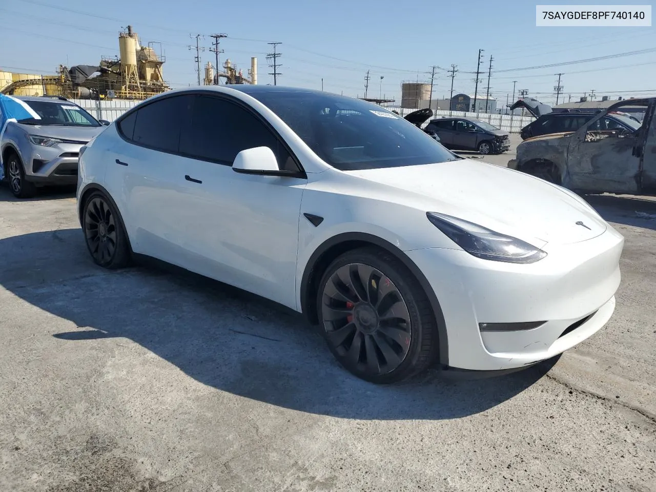 2023 Tesla Model Y VIN: 7SAYGDEF8PF740140 Lot: 58425084