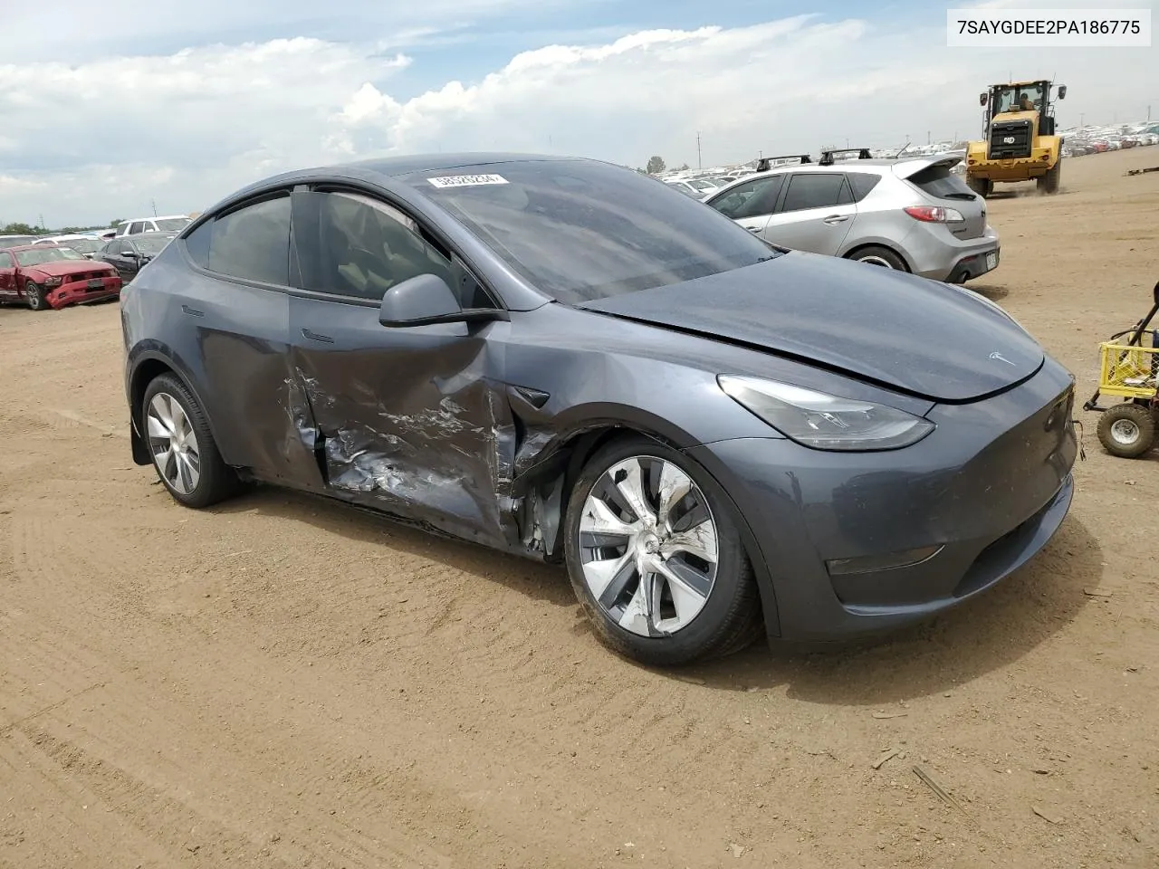 2023 Tesla Model Y VIN: 7SAYGDEE2PA186775 Lot: 58526234