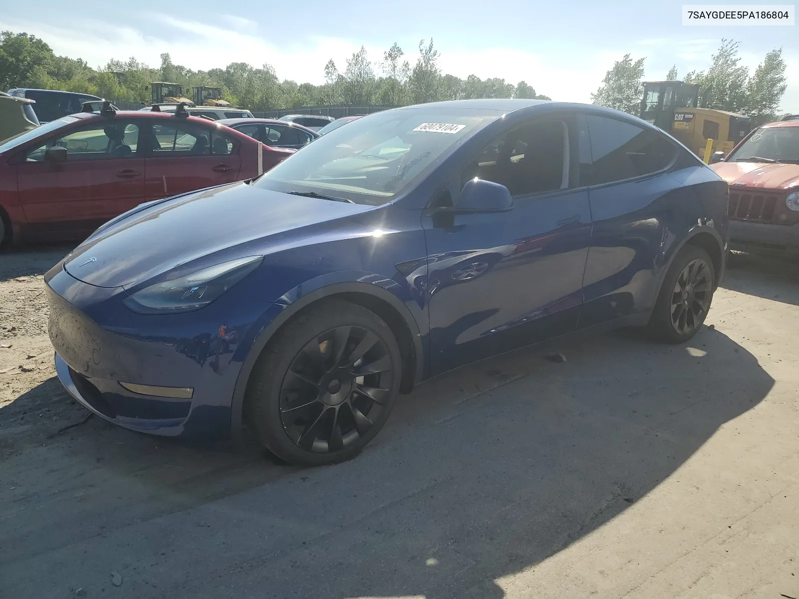 2023 Tesla Model Y VIN: 7SAYGDEE5PA186804 Lot: 60079104