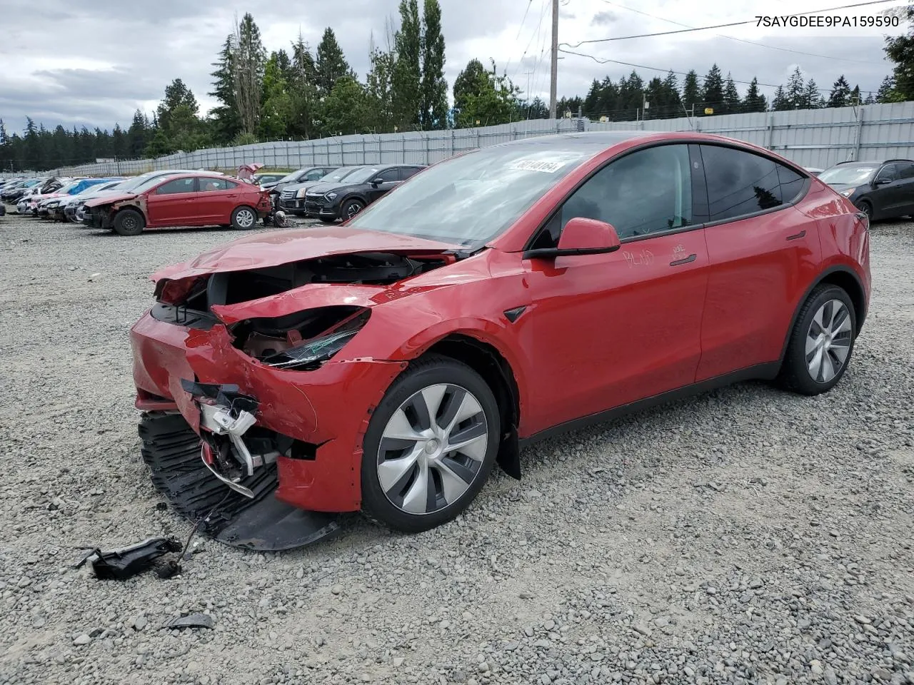 2023 Tesla Model Y VIN: 7SAYGDEE9PA159590 Lot: 60148164