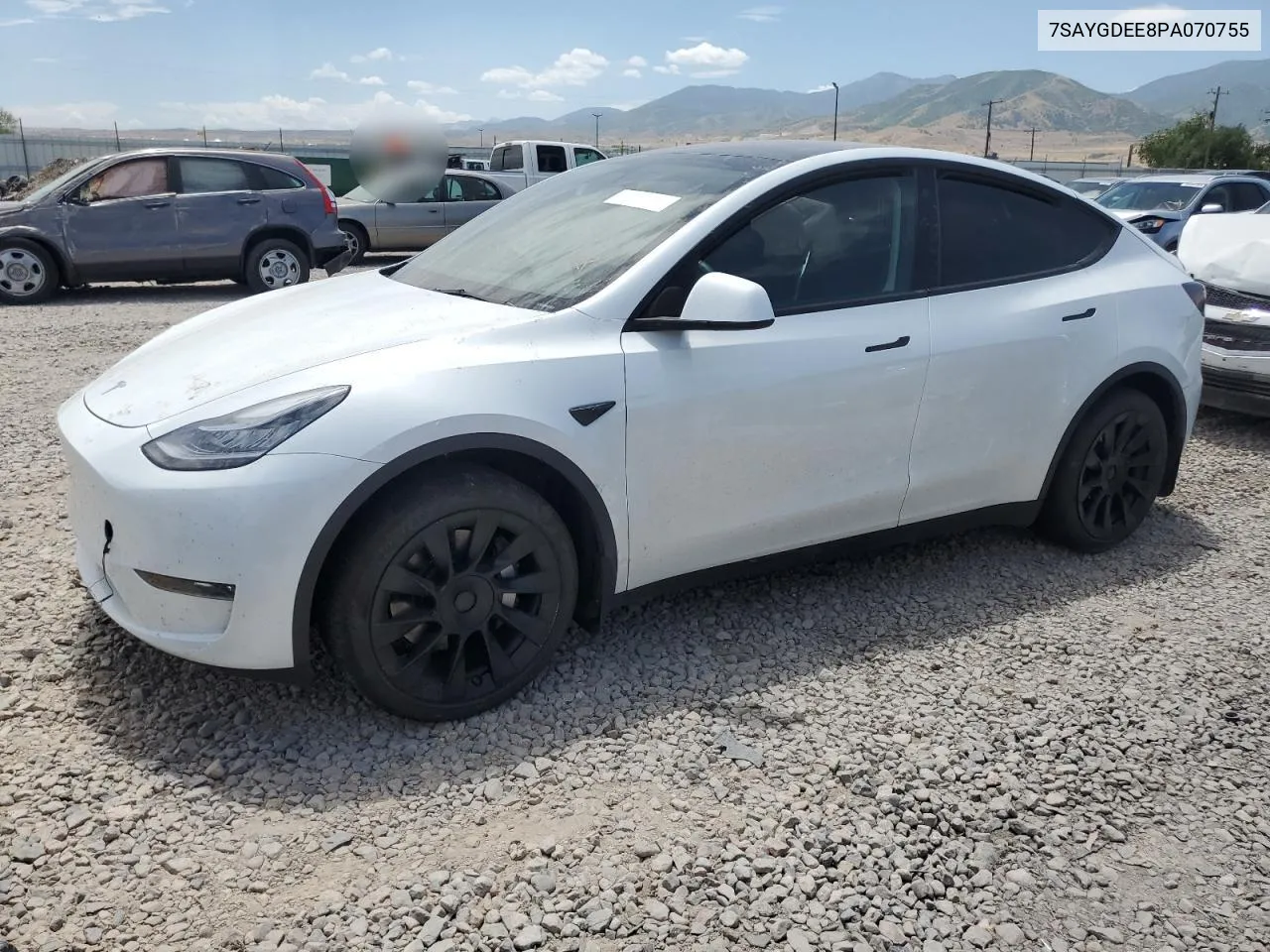 2023 Tesla Model Y VIN: 7SAYGDEE8PA070755 Lot: 60646464