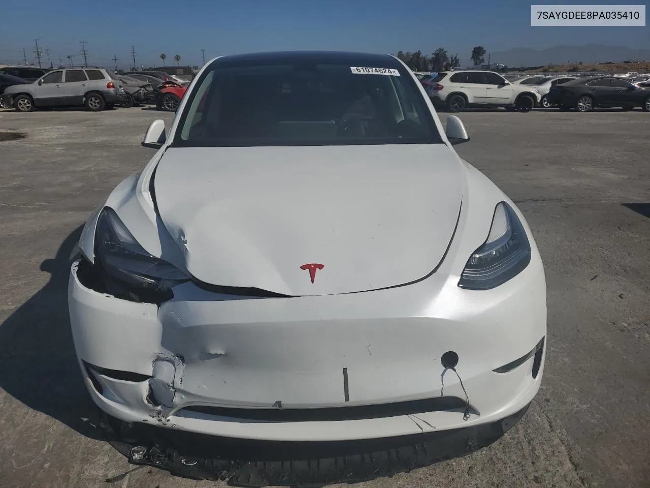 2023 Tesla Model Y VIN: 7SAYGDEE8PA035410 Lot: 61074624