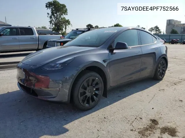 2023 Tesla Model Y VIN: 7SAYGDEE4PF752566 Lot: 61384664