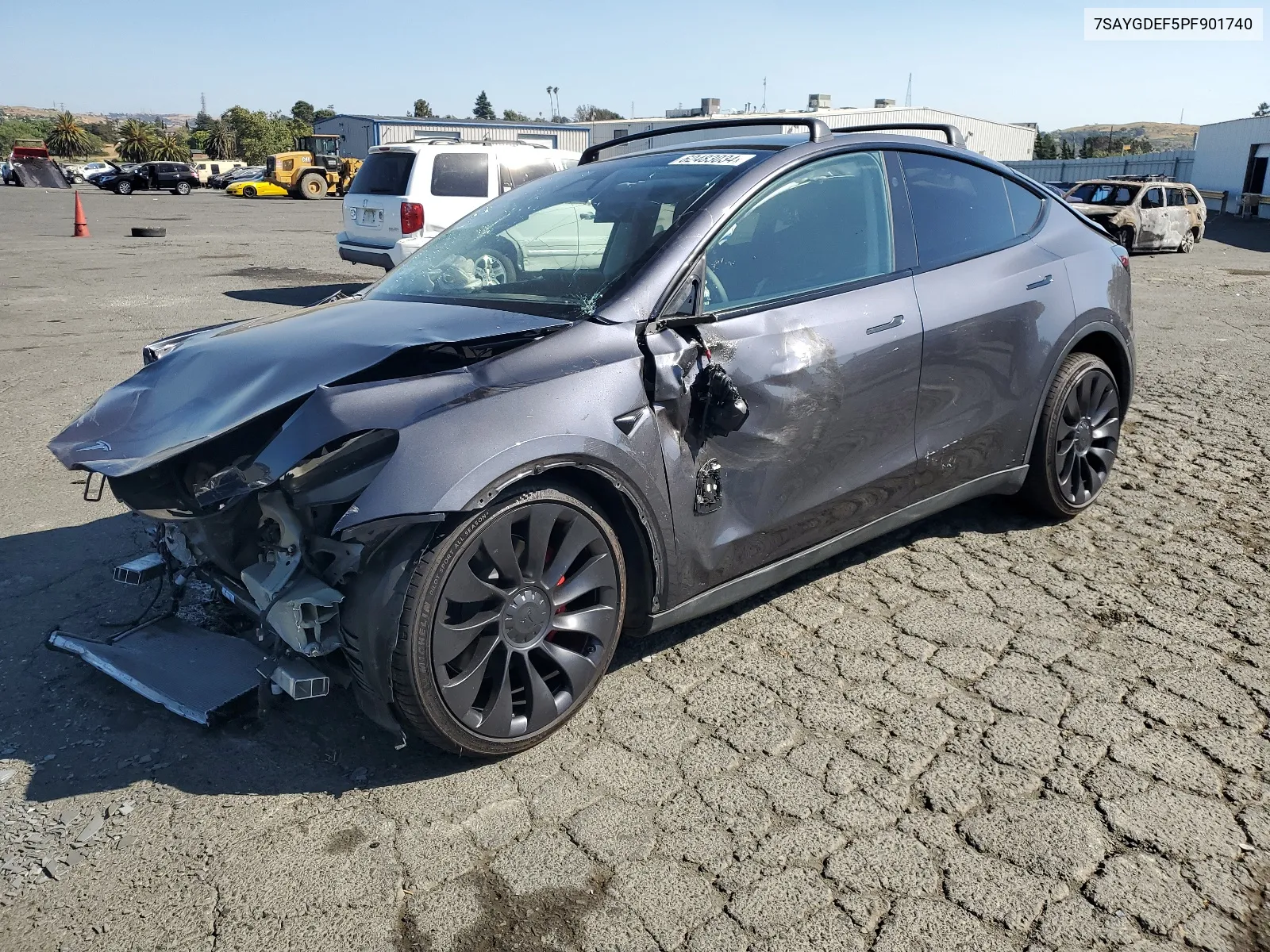 2023 Tesla Model Y VIN: 7SAYGDEF5PF901740 Lot: 62483034