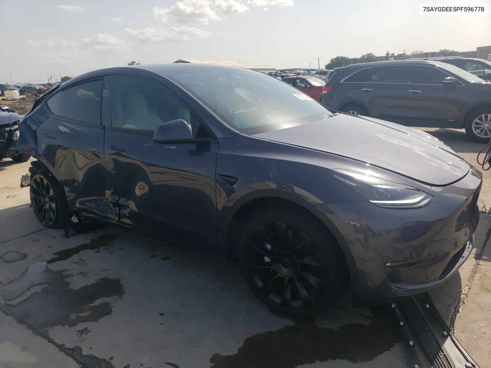 2023 Tesla Model Y VIN: 7SAYGDEE5PF596778 Lot: 62685944