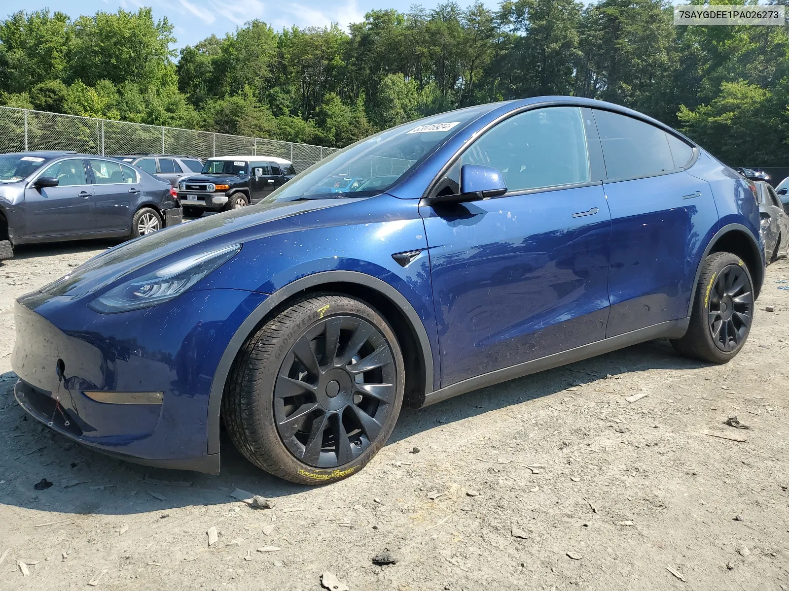 2023 Tesla Model Y VIN: 7SAYGDEE1PA026273 Lot: 63076924