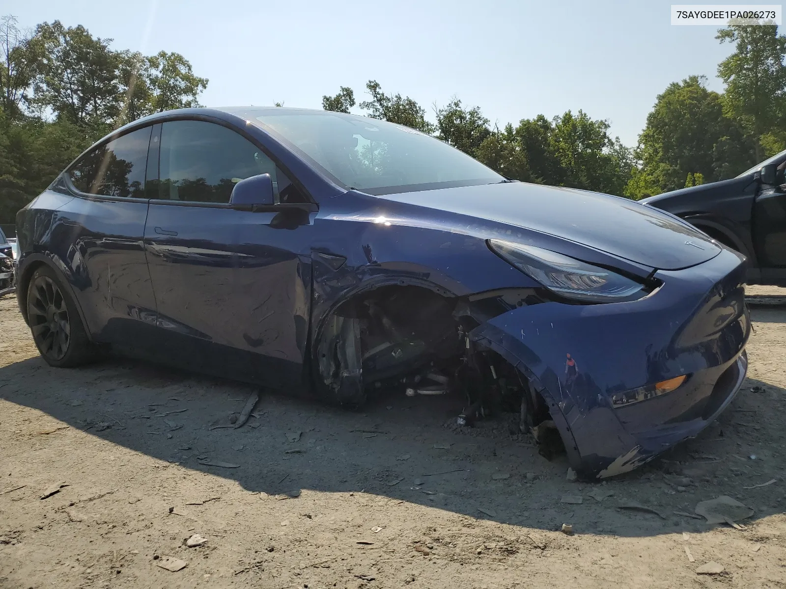 2023 Tesla Model Y VIN: 7SAYGDEE1PA026273 Lot: 63076924