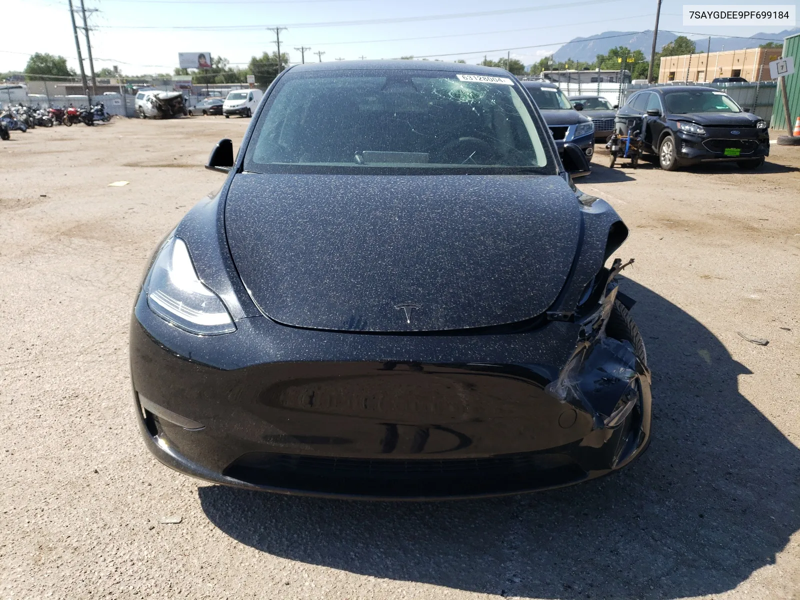 2023 Tesla Model Y VIN: 7SAYGDEE9PF699184 Lot: 63128004