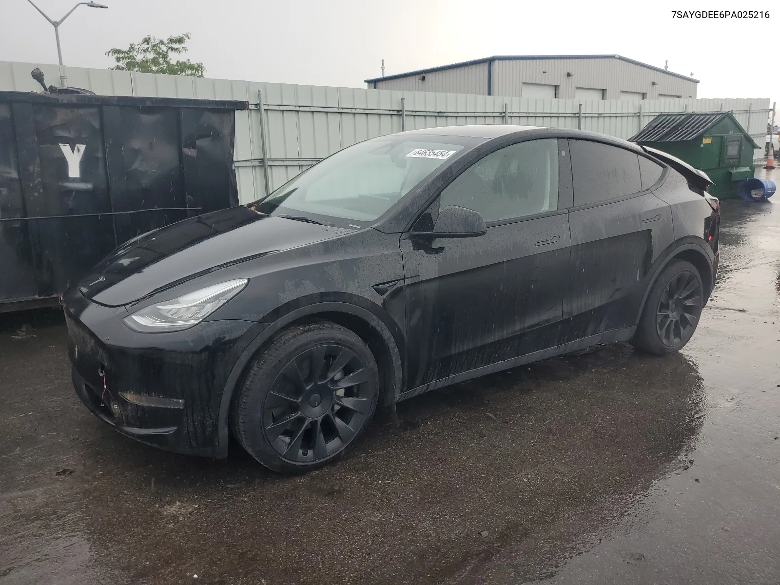 2023 Tesla Model Y VIN: 7SAYGDEE6PA025216 Lot: 64635454