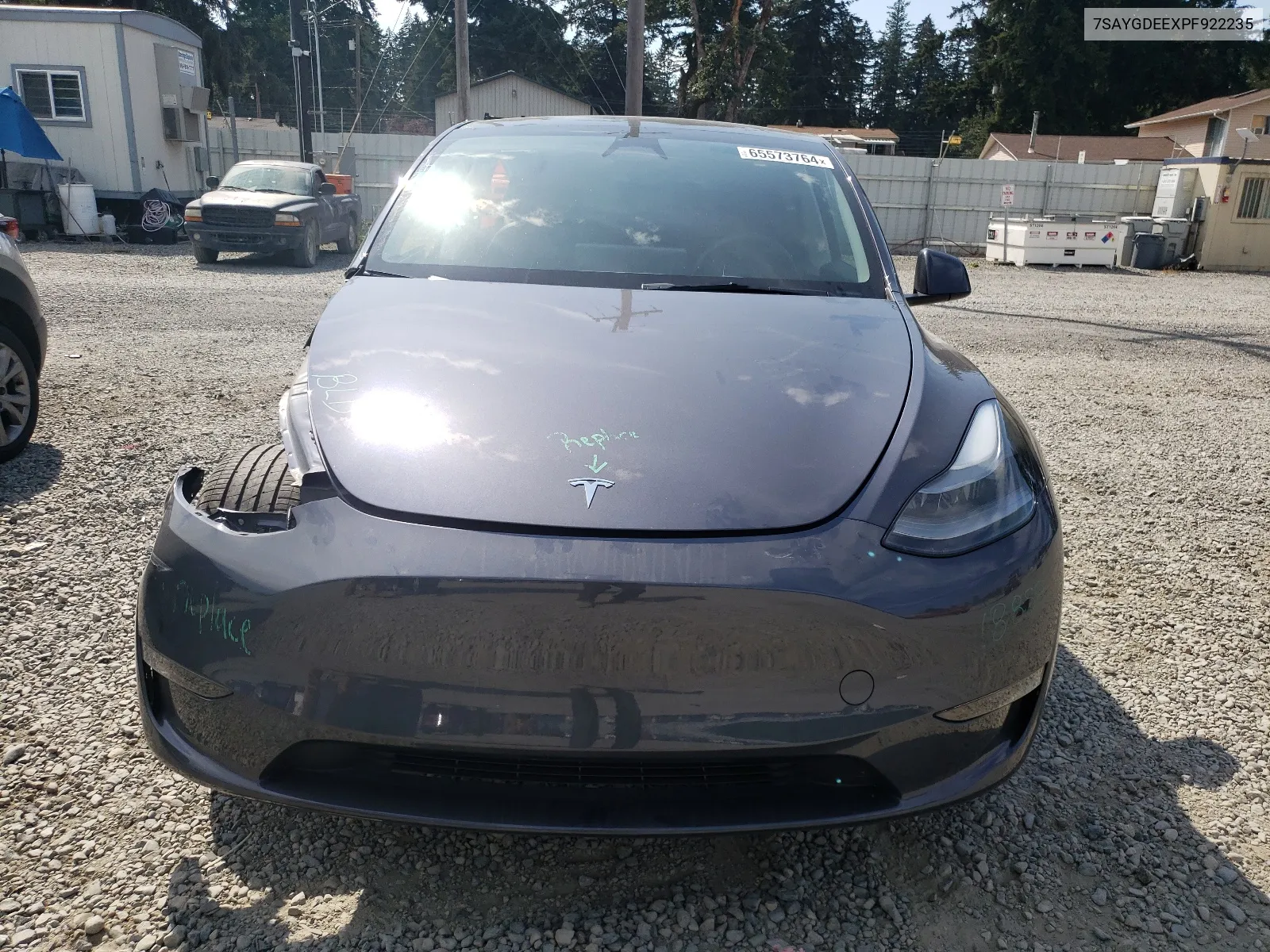 2023 Tesla Model Y VIN: 7SAYGDEEXPF922235 Lot: 65573764