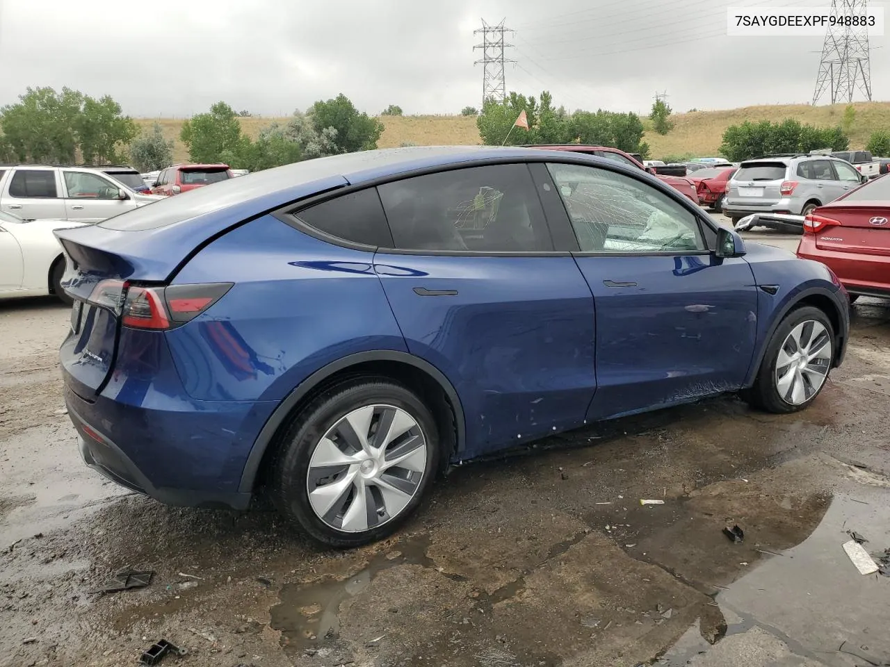 2023 Tesla Model Y VIN: 7SAYGDEEXPF948883 Lot: 66614654