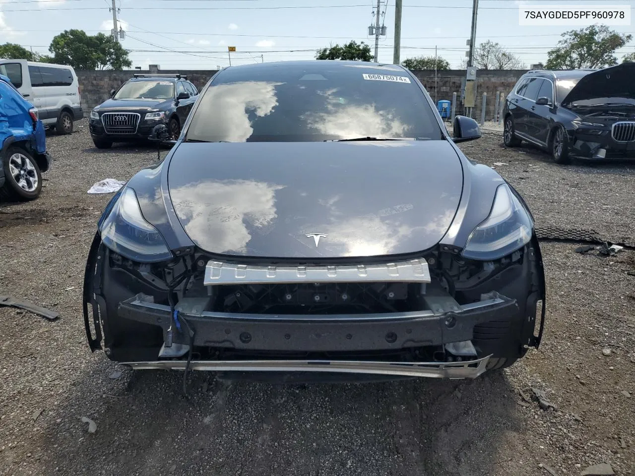 2023 Tesla Model Y VIN: 7SAYGDED5PF960978 Lot: 66875074