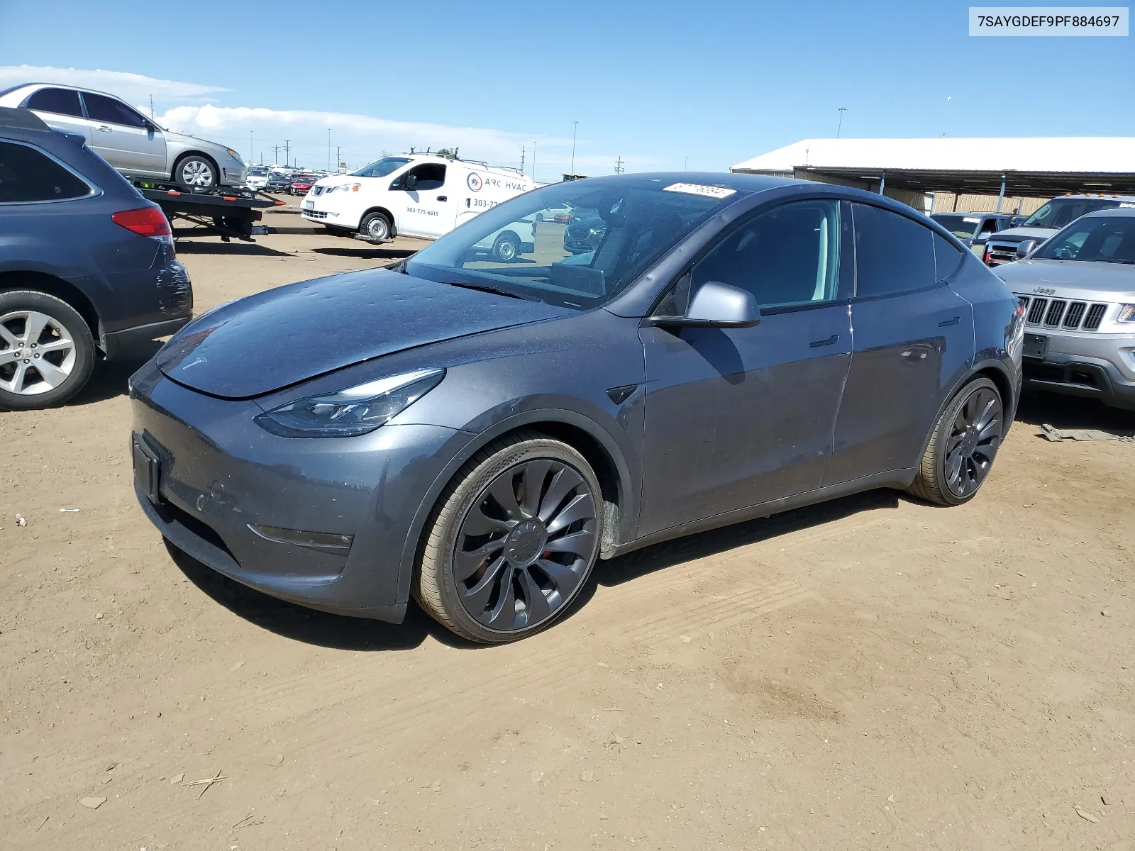 2023 Tesla Model Y VIN: 7SAYGDEF9PF884697 Lot: 67776394