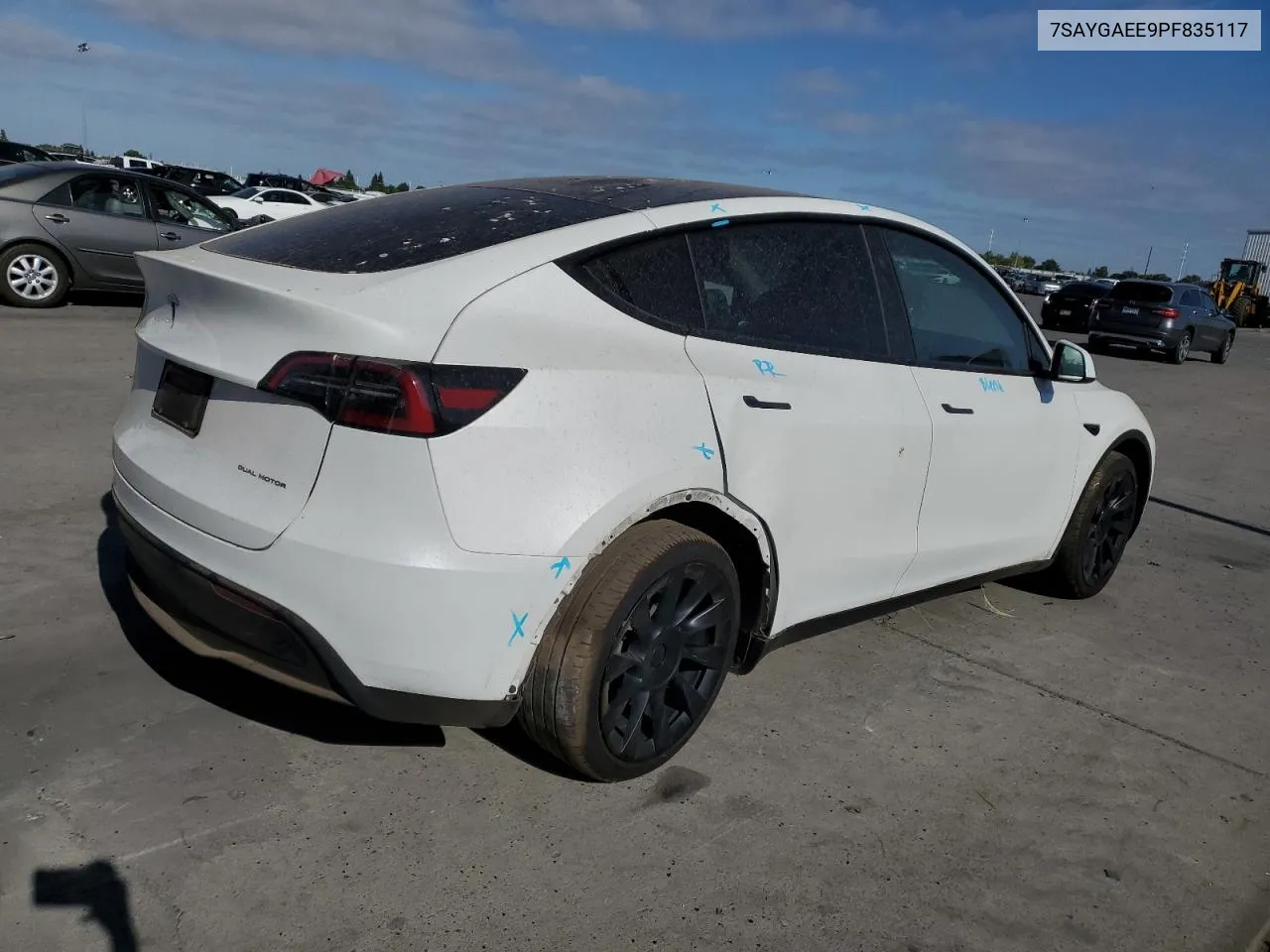 2023 Tesla Model Y VIN: 7SAYGAEE9PF835117 Lot: 68432334