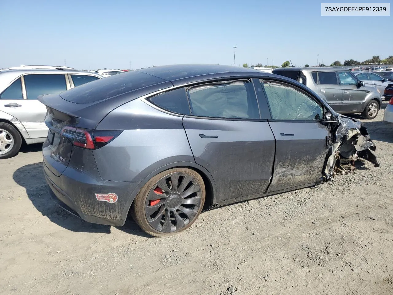 2023 Tesla Model Y VIN: 7SAYGDEF4PF912339 Lot: 68952154