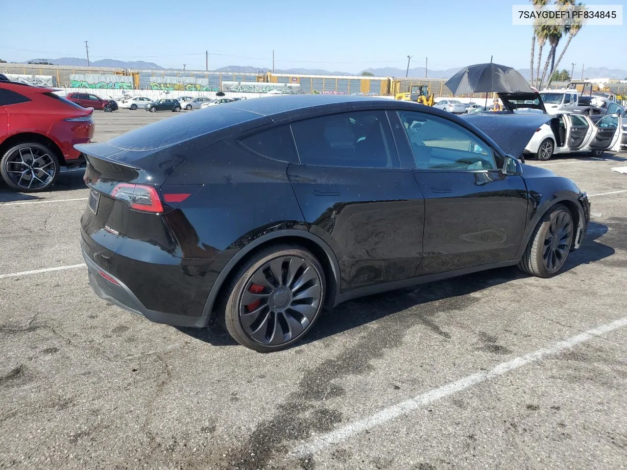 2023 Tesla Model Y VIN: 7SAYGDEF1PF834845 Lot: 69007484