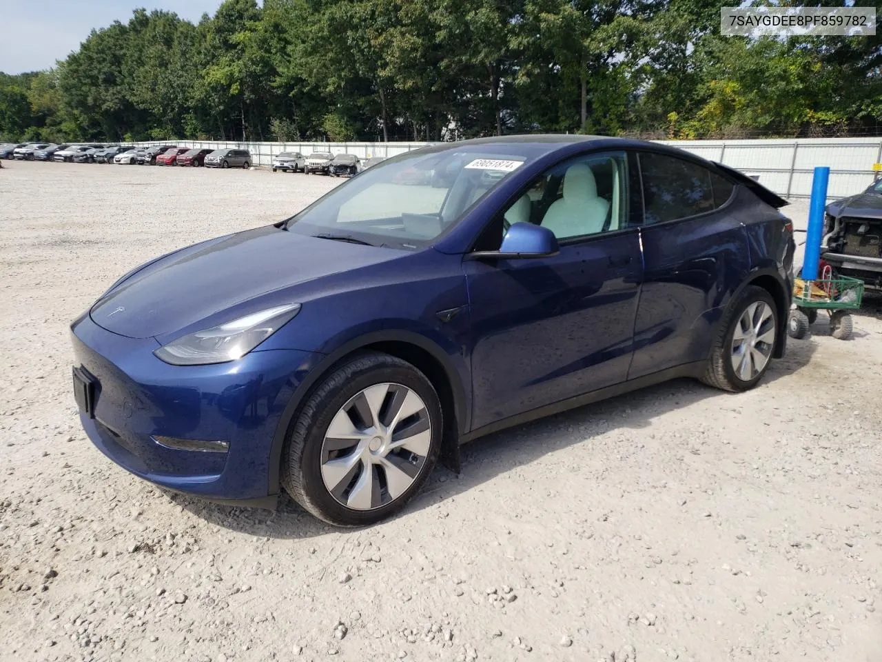 2023 Tesla Model Y VIN: 7SAYGDEE8PF859782 Lot: 69051874