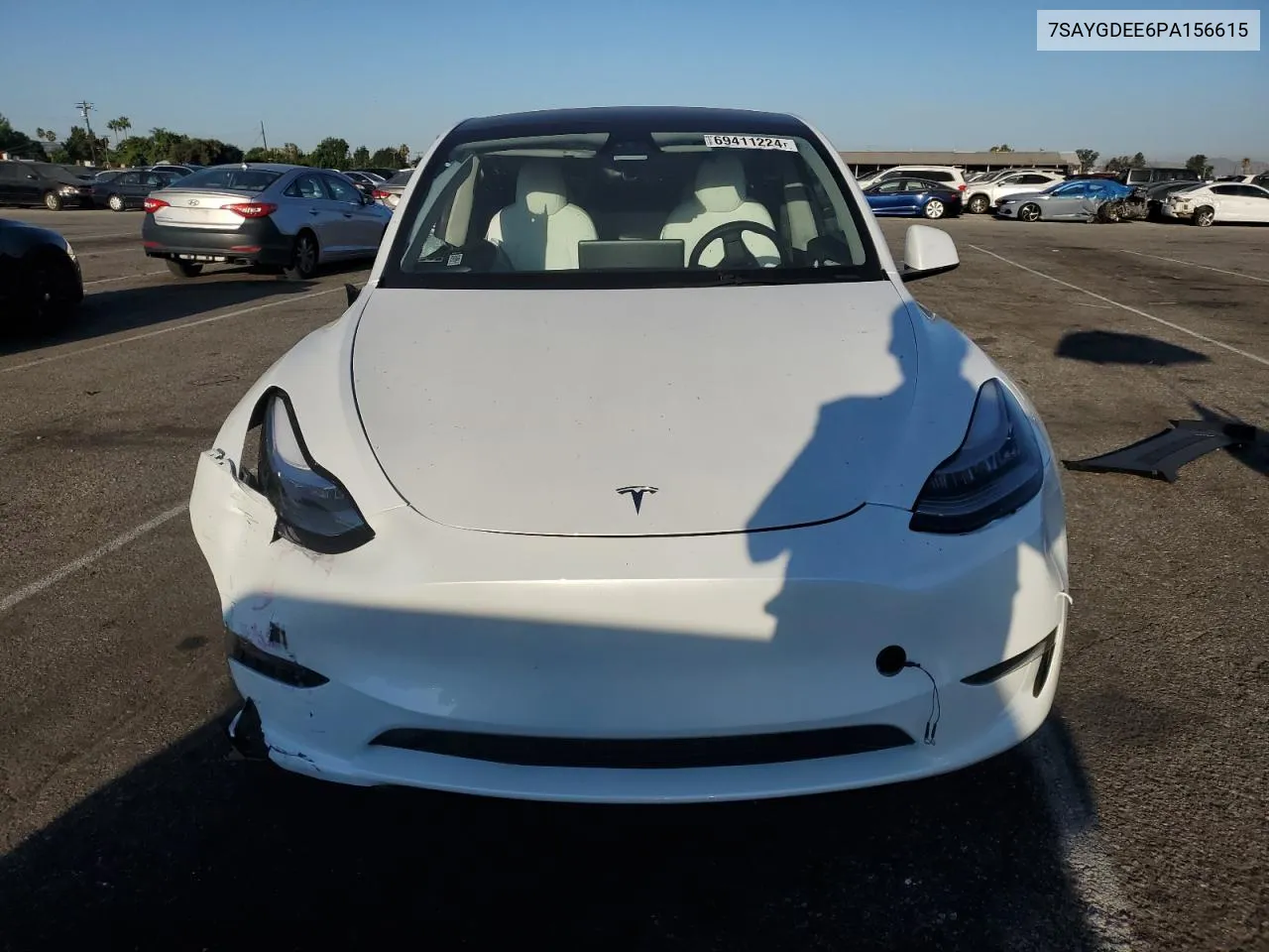 2023 Tesla Model Y VIN: 7SAYGDEE6PA156615 Lot: 69411224