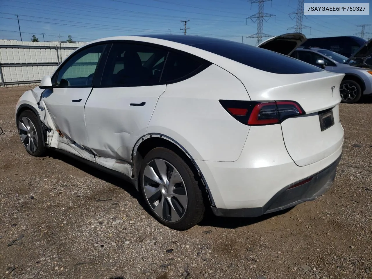 2023 Tesla Model Y VIN: 7SAYGAEE6PF760327 Lot: 69436684