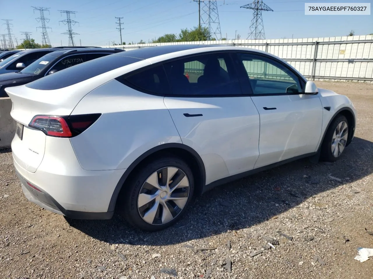 2023 Tesla Model Y VIN: 7SAYGAEE6PF760327 Lot: 69436684