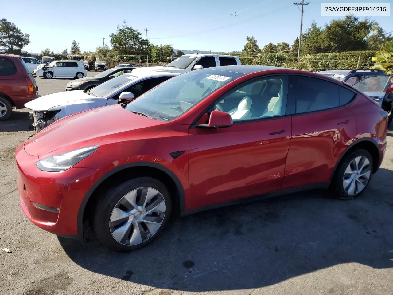 2023 Tesla Model Y VIN: 7SAYGDEE8PF914215 Lot: 69530734