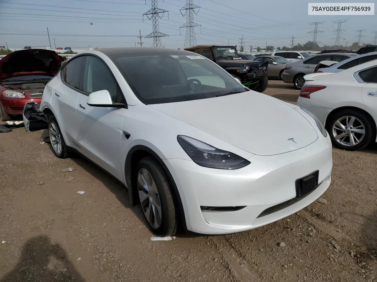 2023 Tesla Model Y VIN: 7SAYGDEE4PF756939 Lot: 69980734