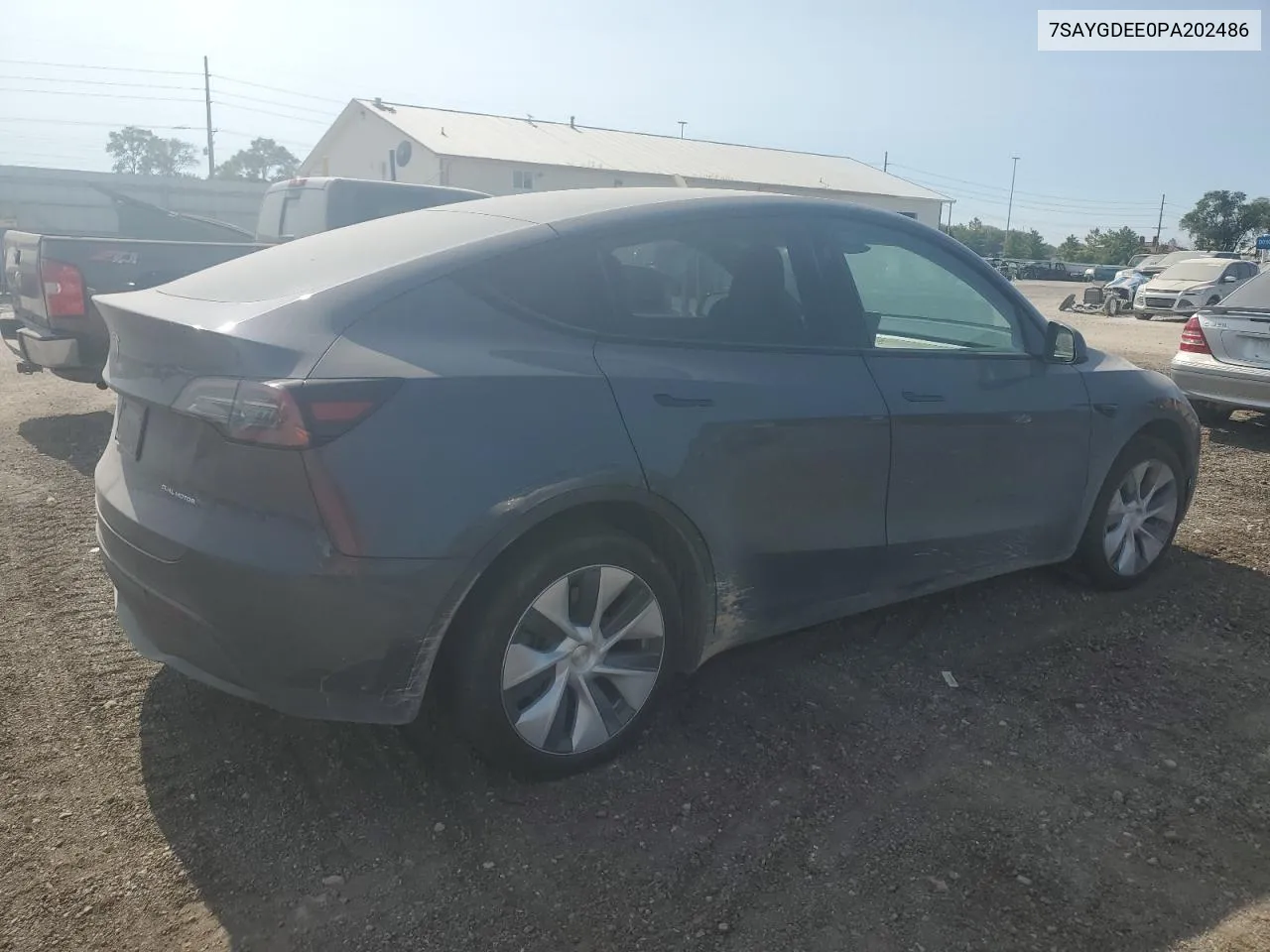 2023 Tesla Model Y VIN: 7SAYGDEE0PA202486 Lot: 70262254