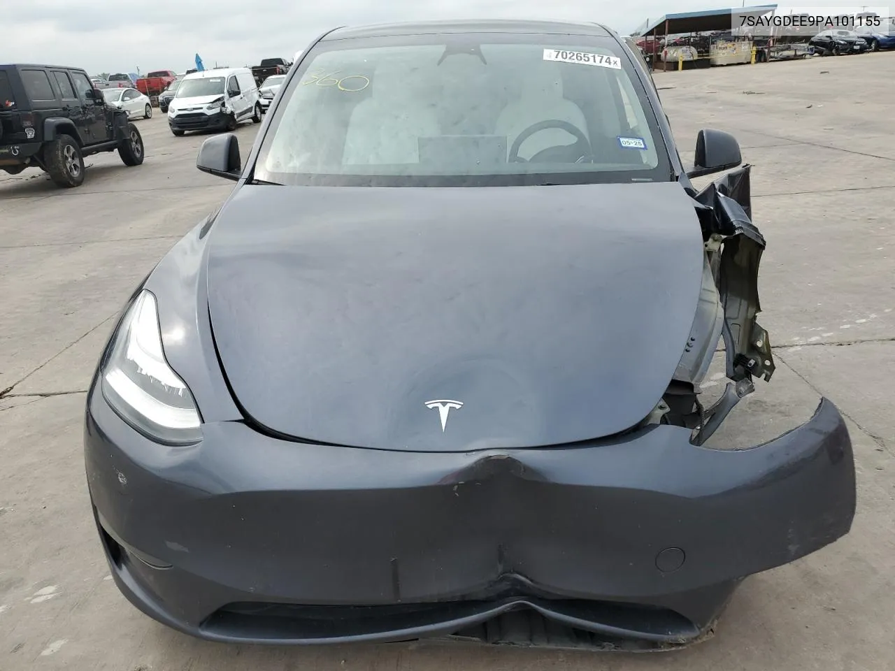 2023 Tesla Model Y VIN: 7SAYGDEE9PA101155 Lot: 70265174