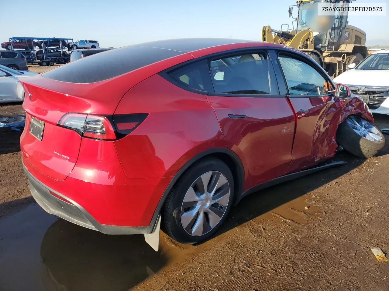 2023 Tesla Model Y VIN: 7SAYGDEE3PF870575 Lot: 70599064