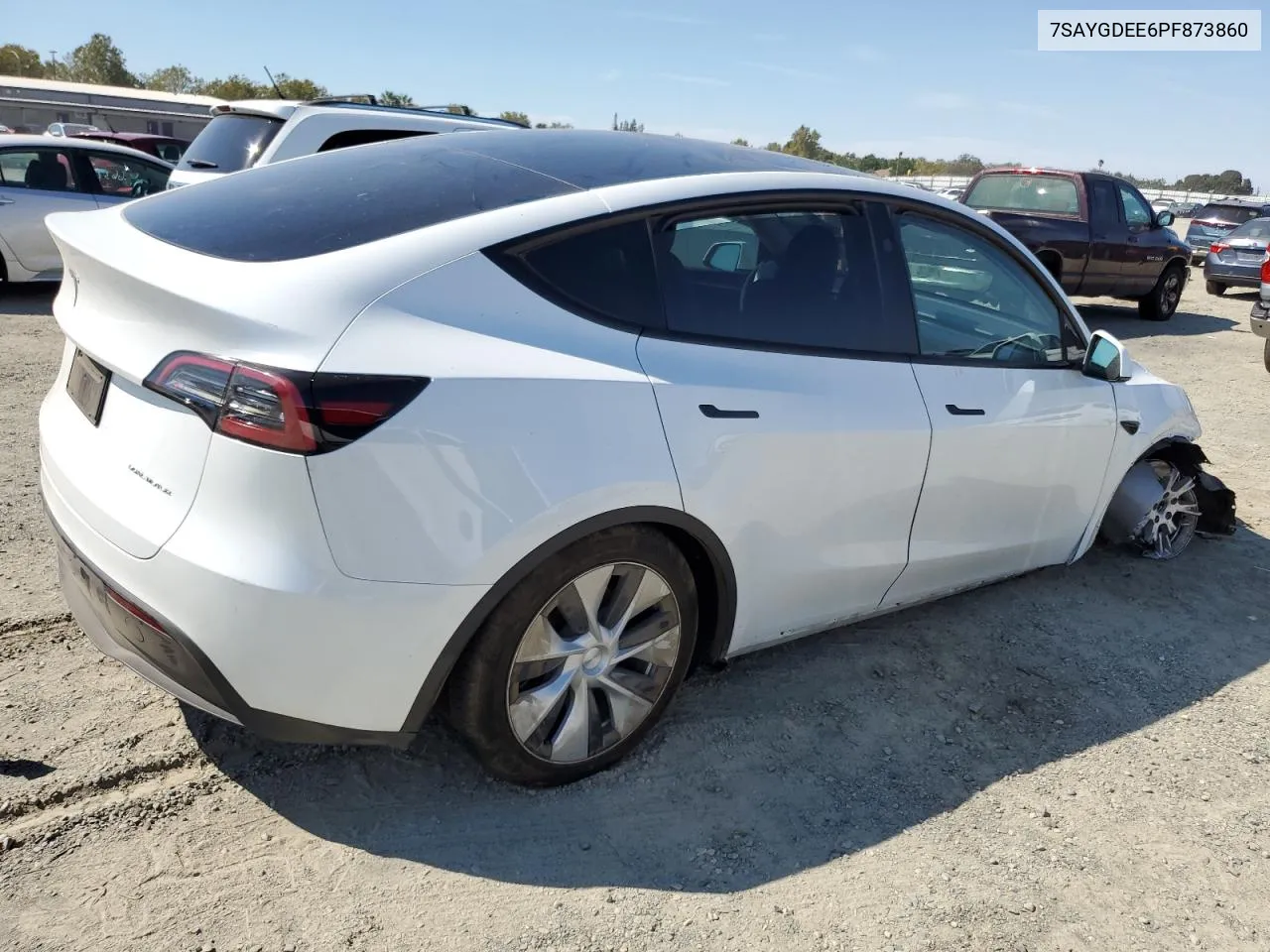 2023 Tesla Model Y VIN: 7SAYGDEE6PF873860 Lot: 70608954