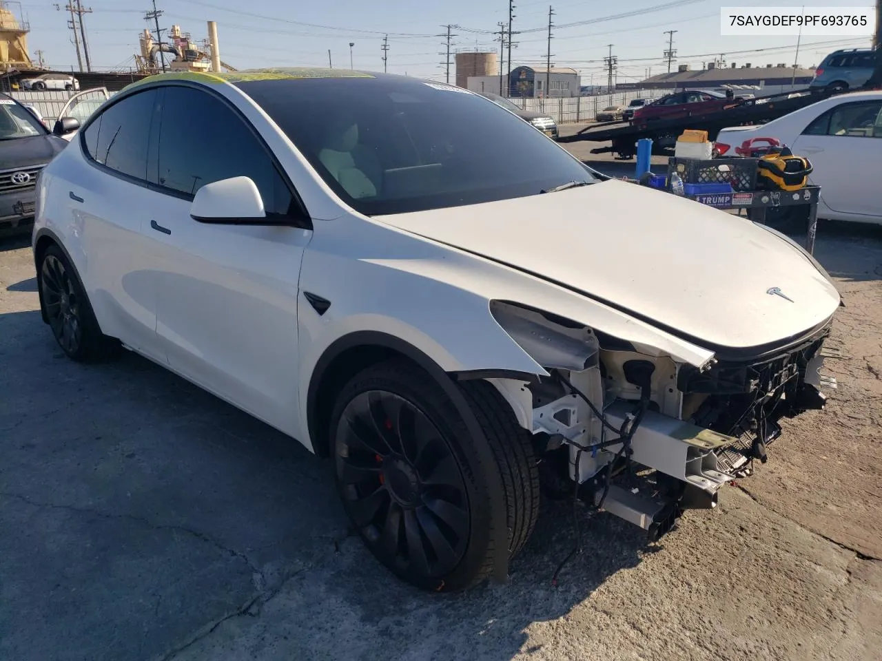 2023 Tesla Model Y VIN: 7SAYGDEF9PF693765 Lot: 70685324