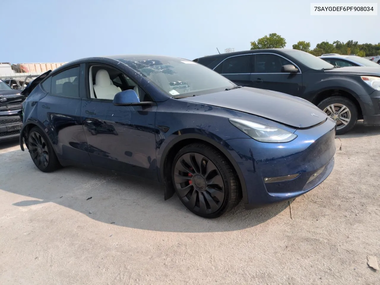 2023 Tesla Model Y VIN: 7SAYGDEF6PF908034 Lot: 70777894