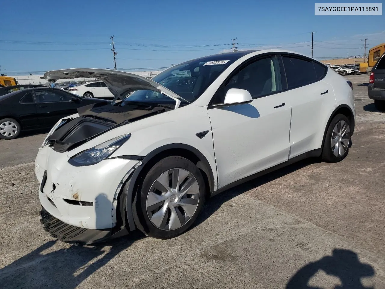 2023 Tesla Model Y VIN: 7SAYGDEE1PA115891 Lot: 70822134