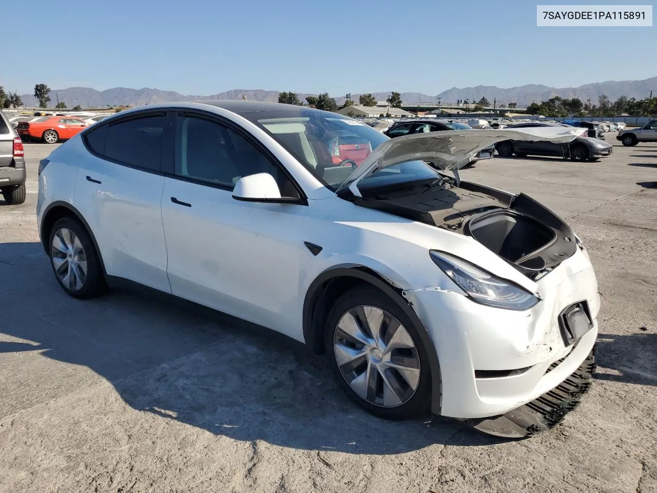 2023 Tesla Model Y VIN: 7SAYGDEE1PA115891 Lot: 70822134