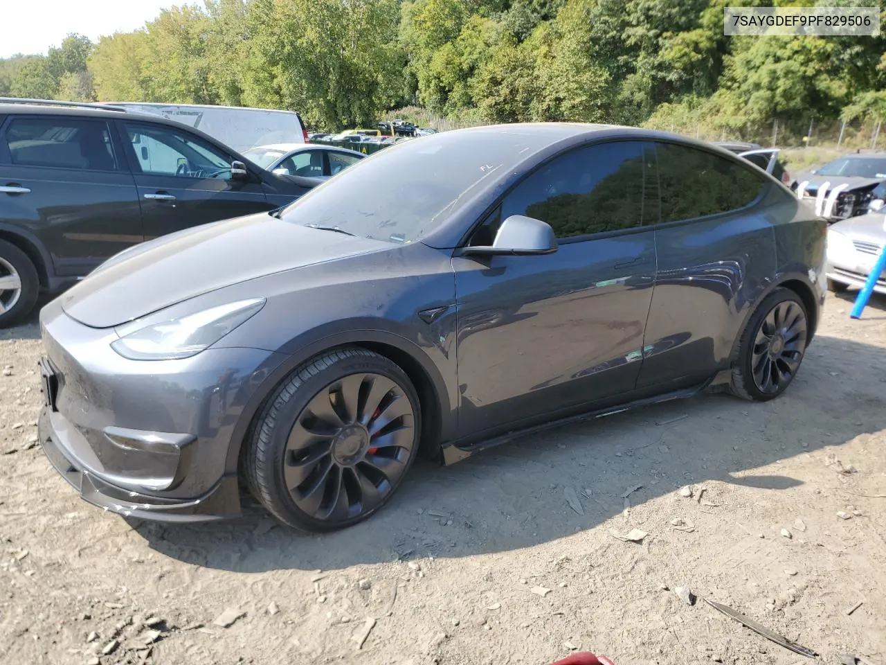 2023 Tesla Model Y VIN: 7SAYGDEF9PF829506 Lot: 70870574