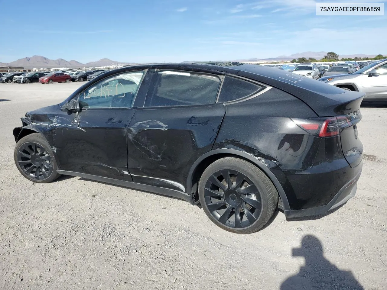 2023 Tesla Model Y VIN: 7SAYGAEE0PF886859 Lot: 71009714