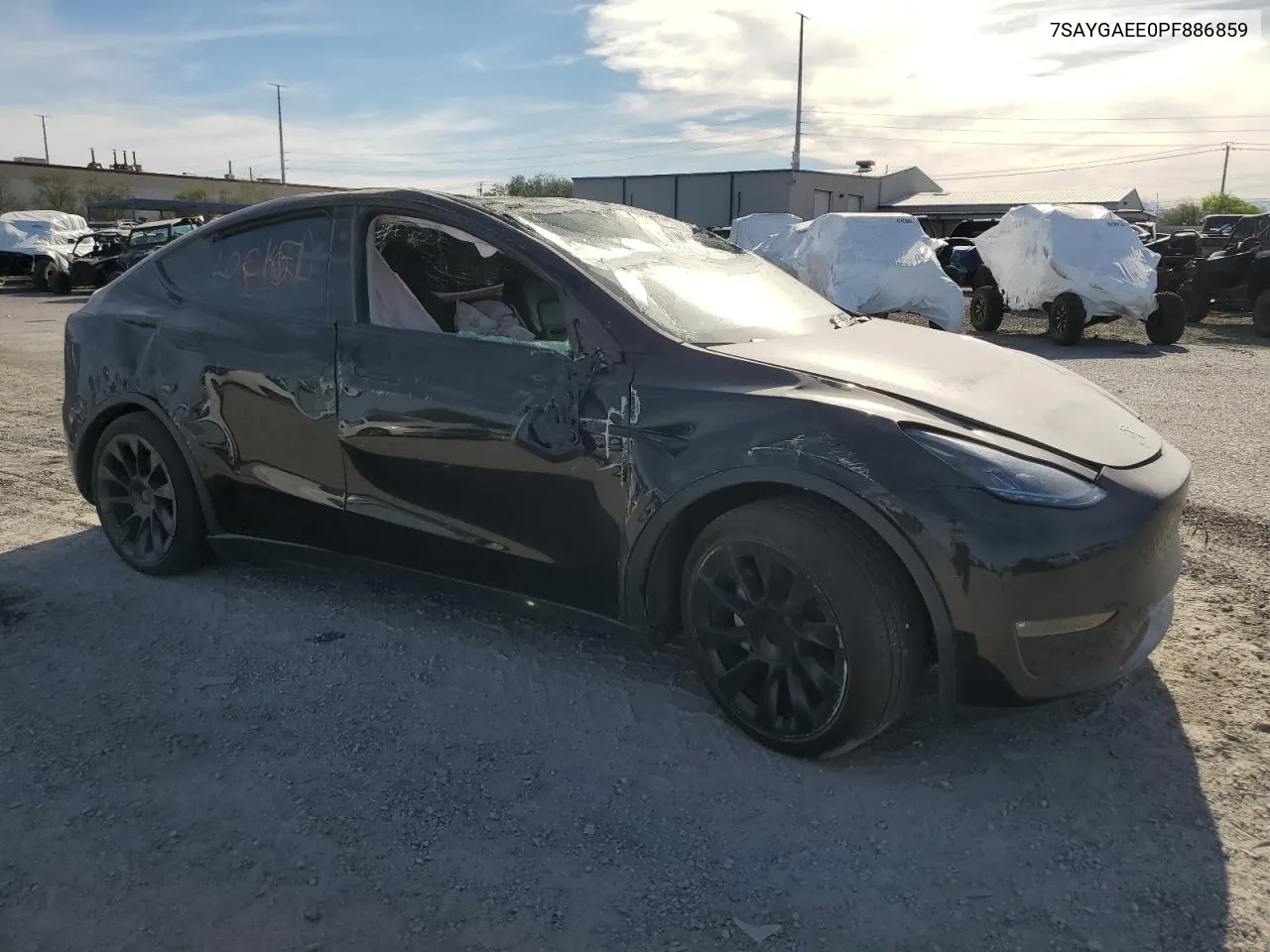 2023 Tesla Model Y VIN: 7SAYGAEE0PF886859 Lot: 71009714