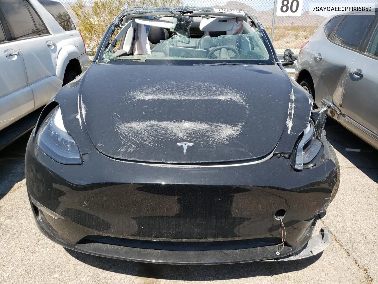 2023 Tesla Model Y VIN: 7SAYGAEE0PF886859 Lot: 71009714