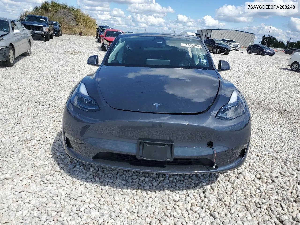 2023 Tesla Model Y VIN: 7SAYGDEE3PA208248 Lot: 71068294