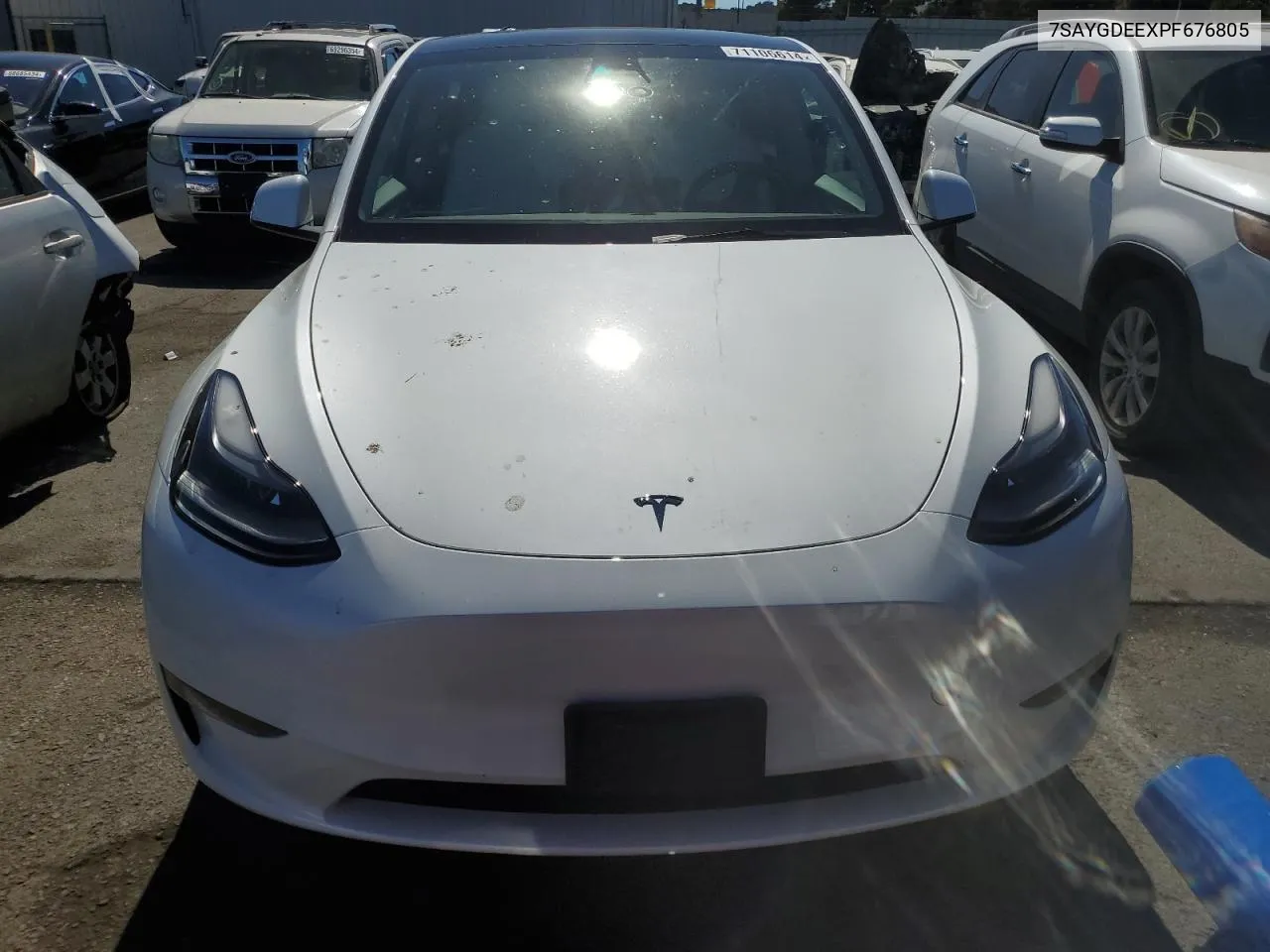 2023 Tesla Model Y VIN: 7SAYGDEEXPF676805 Lot: 71106614