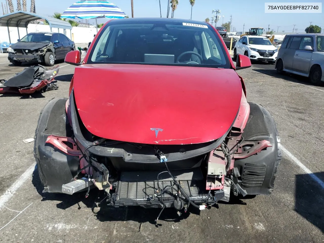 7SAYGDEE8PF827740 2023 Tesla Model Y