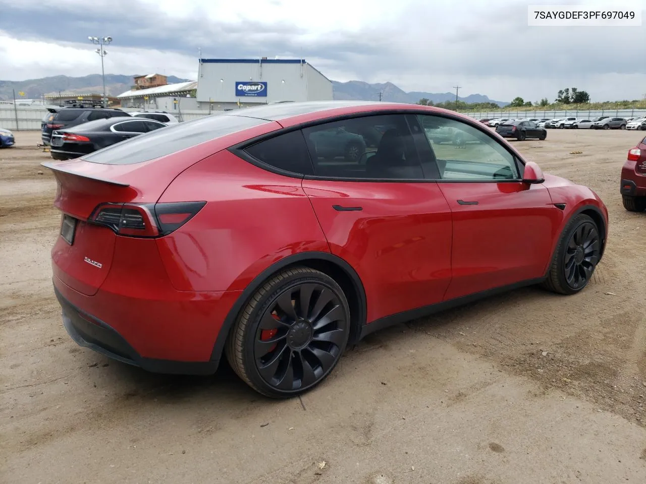 2023 Tesla Model Y VIN: 7SAYGDEF3PF697049 Lot: 71377354