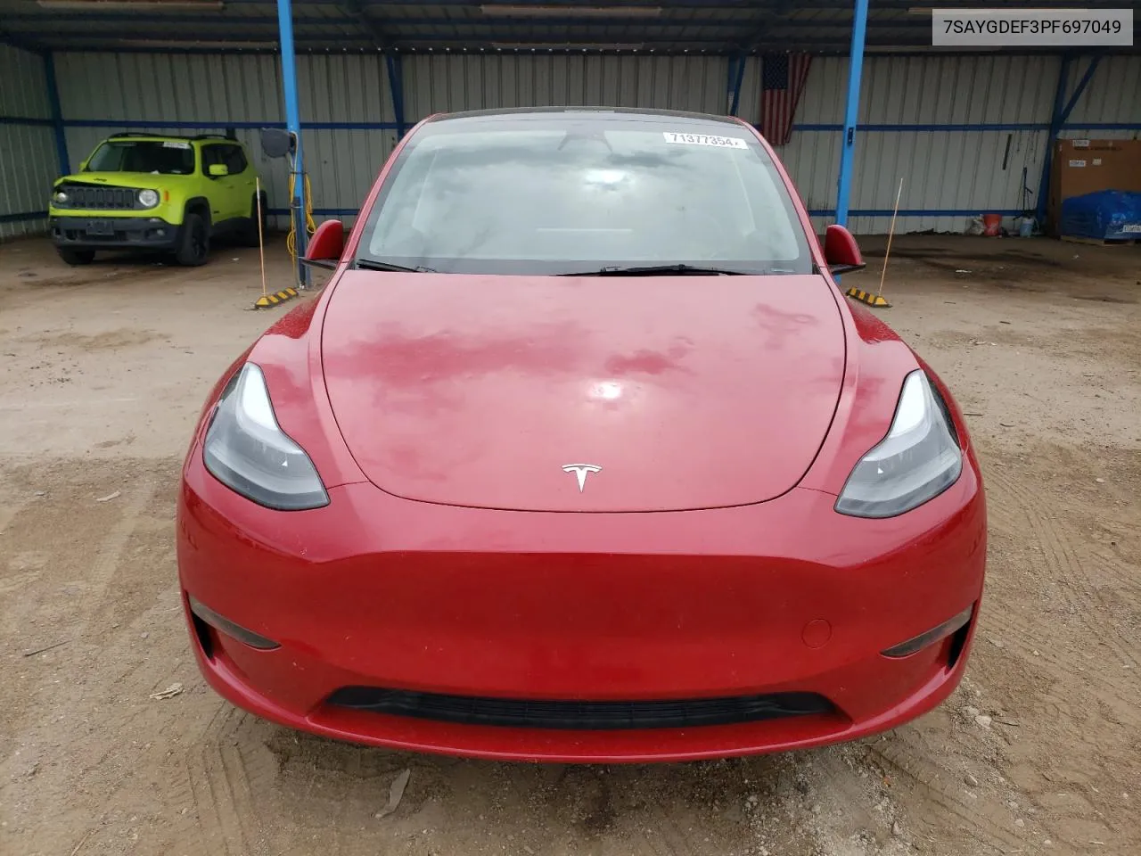 2023 Tesla Model Y VIN: 7SAYGDEF3PF697049 Lot: 71377354