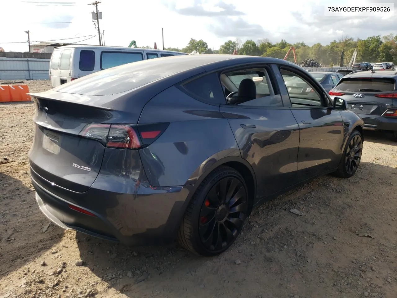 2023 Tesla Model Y VIN: 7SAYGDEFXPF909526 Lot: 71397304