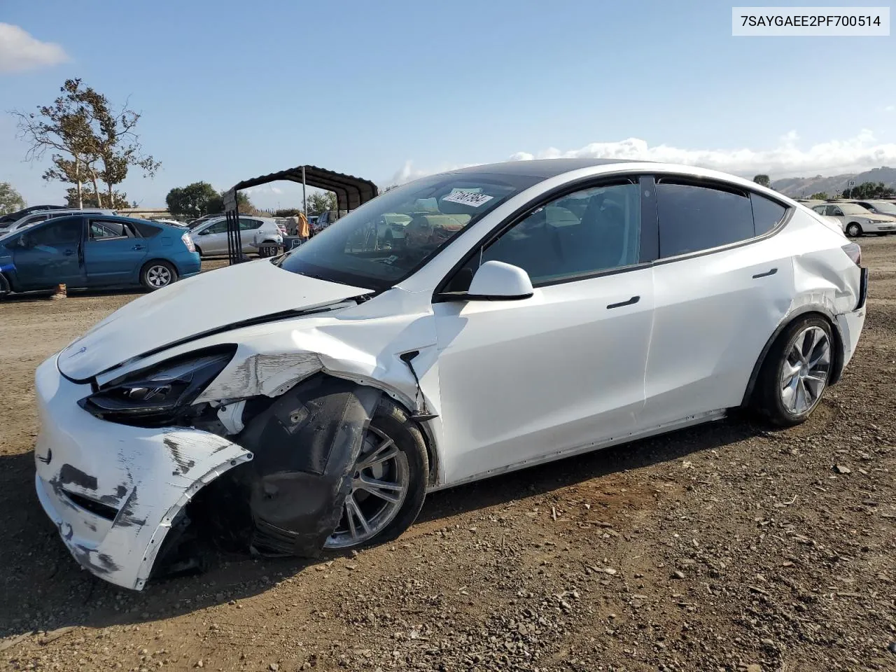 7SAYGAEE2PF700514 2023 Tesla Model Y