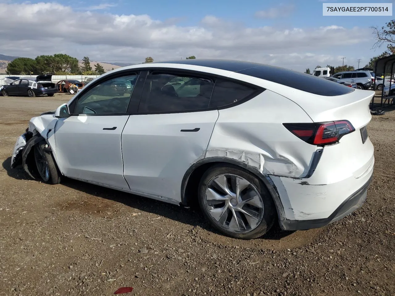 2023 Tesla Model Y VIN: 7SAYGAEE2PF700514 Lot: 71687964